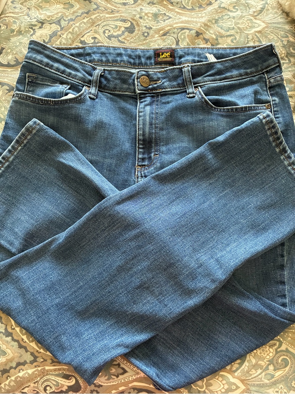 Lee Women's Classic Bootcut Blue Jeans 14 short